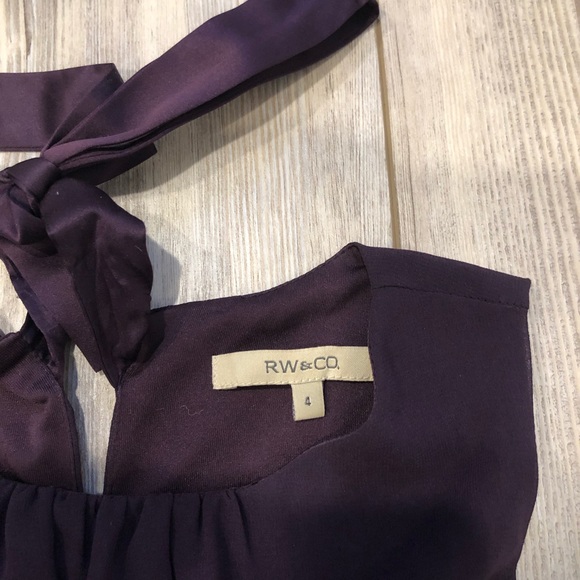 RW&CO. Purple ruffled dress - worn twice - size 4 - Picture 5 of 6